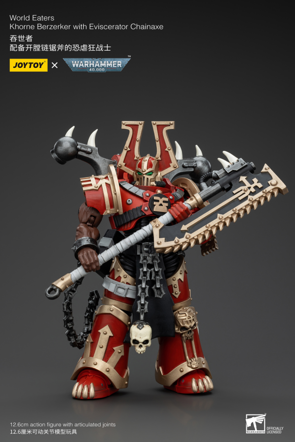 World Eaters Khorne Berzerker with Eviscerator Chainaxe
