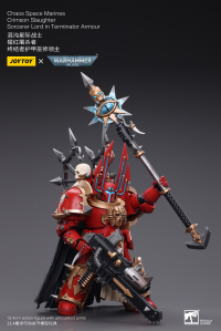 Chaos Space Marines Crimson Slaughter Sorcerer Lord in Terminator Armour 5