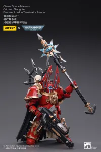 JOYTOY Chaos Space Marines Crimson Slaughter Sorcerer Lord in Terminator Armour - Warhammer 40K - photo 5