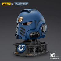Ultramarines Captain MkX Helmet & Display Stand 4
