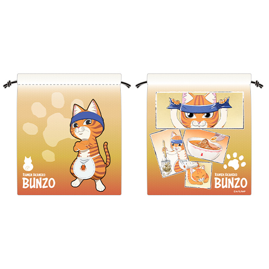 Ramen Akaneko Drawstring Pouch Bunzo
