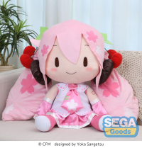 fuwa petit "Sakura Miku" Dodeka Jumbo Plush 1