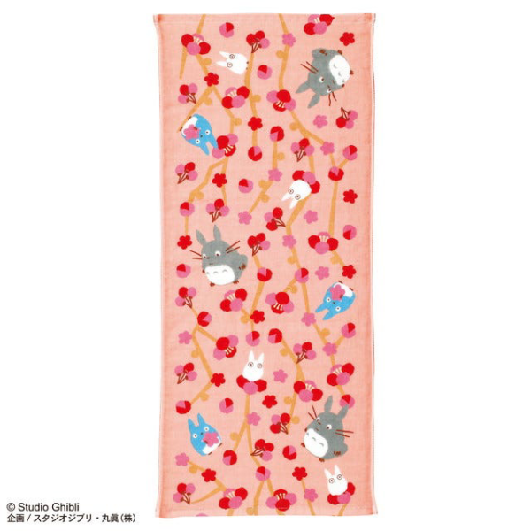 My Neighbor Totoro Flower (Plum) - Ghibli Imabari Gauze Series (Face Towel)