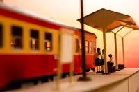 PLUM PMOA 1/80 Scale Paper kit Town Corner Accessory Series Local type island platform Extension set A（Telephone pole・Station name plate） - Scale Kits - photo 4