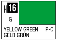 AQUEOUS HOBBY COLOR - H16 GLOSS YELLOW GREEN (PRIMARY) 1