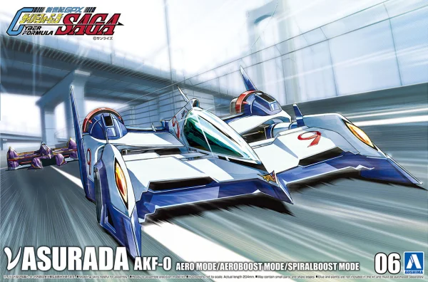 Aoshima 1/24 νASURADA AKF-0　AERO Mode/AEROBOOST Mode/SPIRALBOOST Mode - FUTURE GPX CYBER FORMULA