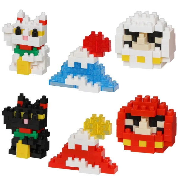 Kawada Lucky Charm & Omikuji (Blind Box), Nanoblock mininano Series - Blind Boxes