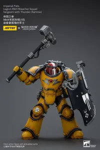JOYTOY Imperial Fists Legion MkIII Breacher Squad Sergeant with Thunder Hammer - Warhammer 40K - photo 5