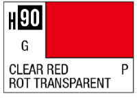 AQUEOUS HOBBY COLOR - H90 GLOSS CLEAR RED (PRIMARY) 1