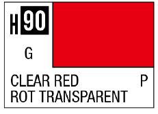 AQUEOUS HOBBY COLOR - H90 GLOSS CLEAR RED (PRIMARY)