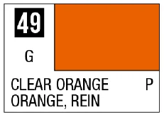 GSI Creos Mr. Color 49 - Clear Orange (Gloss/Primary) - Paints
