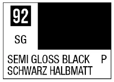 Mr Color Spray - S92 Semi-Gloss Black (Semi-Gloss/Primary)