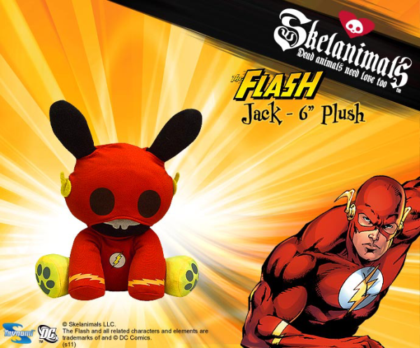 Skelanimals DC Mini Plush 6 Inch - Flash Jack