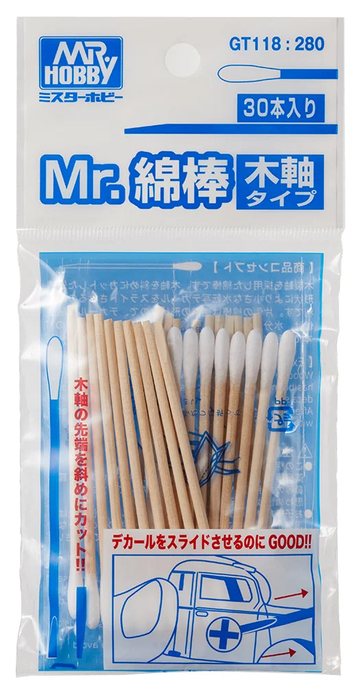 MR.COTTON SWAB WOODEN STICK TYPE