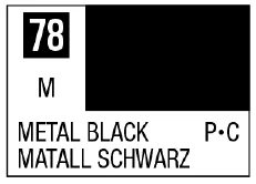 Mr. Color 78 - Metal Black (Metallic/Primary Car)