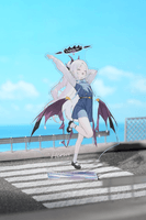 Blue Archive Holiday Saunter Series Acrylic Stand (HINA) 3