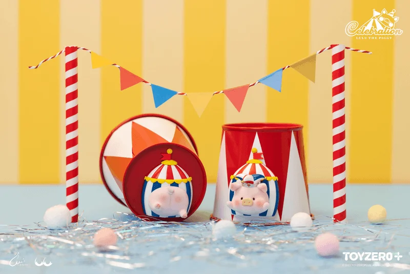 TOYZEROPLUS LuLu The Piggy Celebration - Circus 3D Magnet - LuLu The Piggy