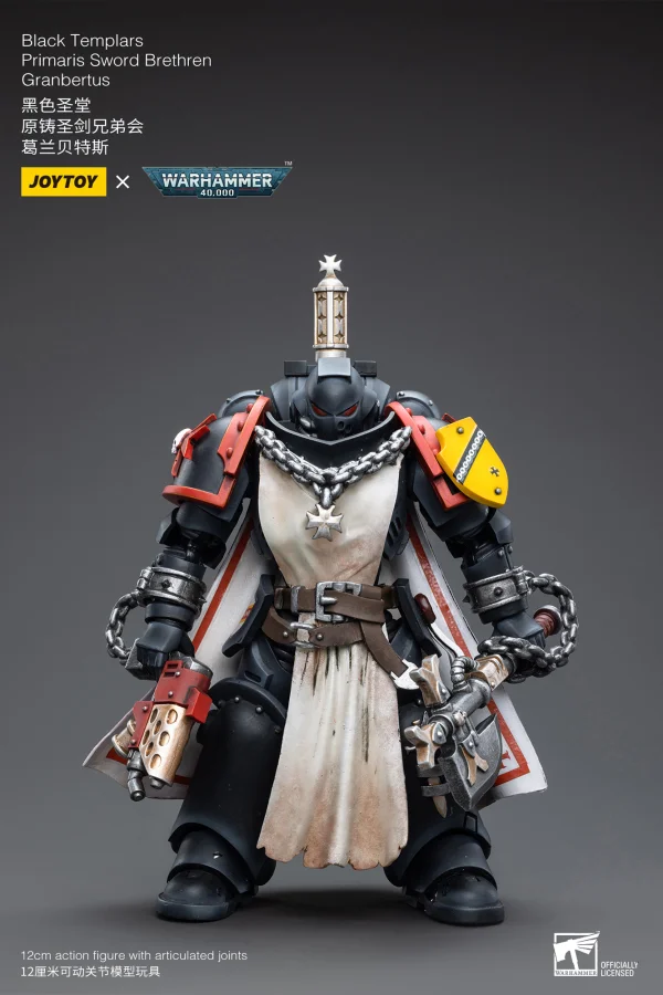 JOYTOY Black Templars Primaris Sword Brethren Granbertus - Warhammer 40K