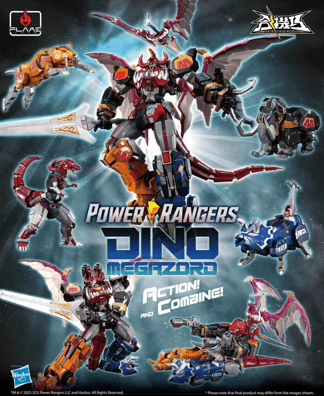 FLAME TOYS [Go! Kara Kuri Combine] Dino Megazord - Power Rangers