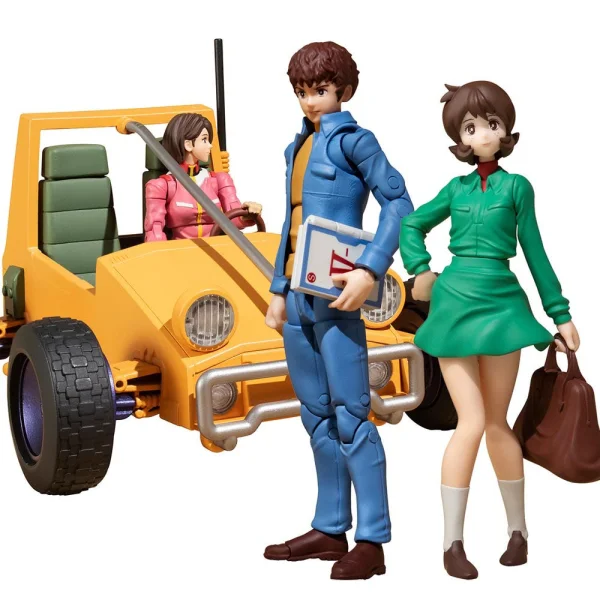 MegaHouse Earth Federation 07 Amuro＆Frau and 08V-SP General Soldier & buggy set box (with gift) - Mobile Suit Gundam