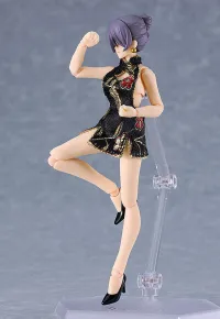 Max Factory figma Styles Mini Skirt Chinese Dress Outfit (Black) - Figure Accessories - photo 7