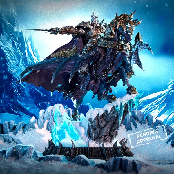 HEX Collectibles Blizzard World of Warcraft® The Lich King & Invincible Premium Statue - Blizzard