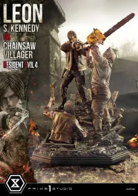Prime 1 Studio Ultimate Premium Masterline Resident Evil 4 Leon S. Kennedy versus Chainsaw Villager - Video Games - photo 25