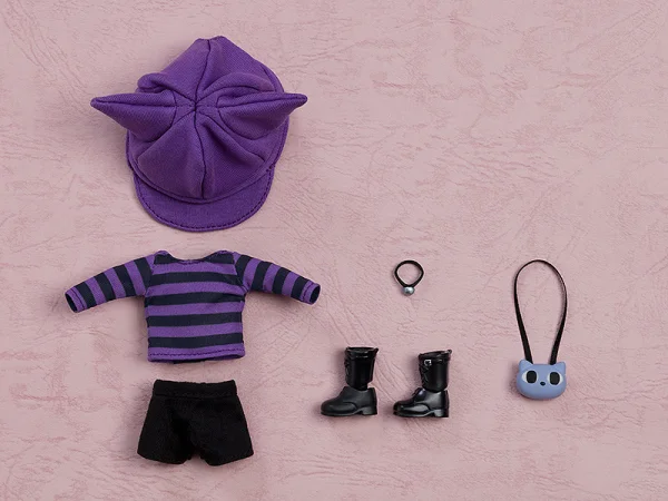 GOOD SMILE COMPANY Nendoroid Doll Outfit Set: Cat-Themed Outfit (Purple) - Figure Accessories