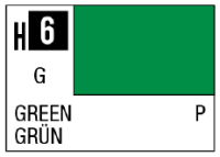 AQUEOUS HOBBY COLOR - H6 GLOSS GREEN (PRIMARY) 1
