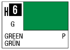 AQUEOUS HOBBY COLOR - H6 GLOSS GREEN (PRIMARY)