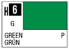 GSI Creos AQUEOUS HOBBY COLOR - H6 GLOSS GREEN (PRIMARY)