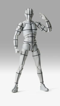 BODY-KUN-Sports- Edition-WIRE FRAME- (Gray Color Ver.) "BODY-KUN/BODY-CHAN", TAMASHII NATIONS S.H.Figuarts 1