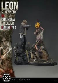 Prime 1 Studio Ultimate Premium Masterline Resident Evil 4 Leon S. Kennedy versus Chainsaw Villager Bonus Version - Video Games - photo 51