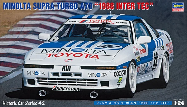 Hasegawa [HC42] 1:24 MINOLTA SUPRA TURBO A70 1988 INTER TEC - Scale Kits