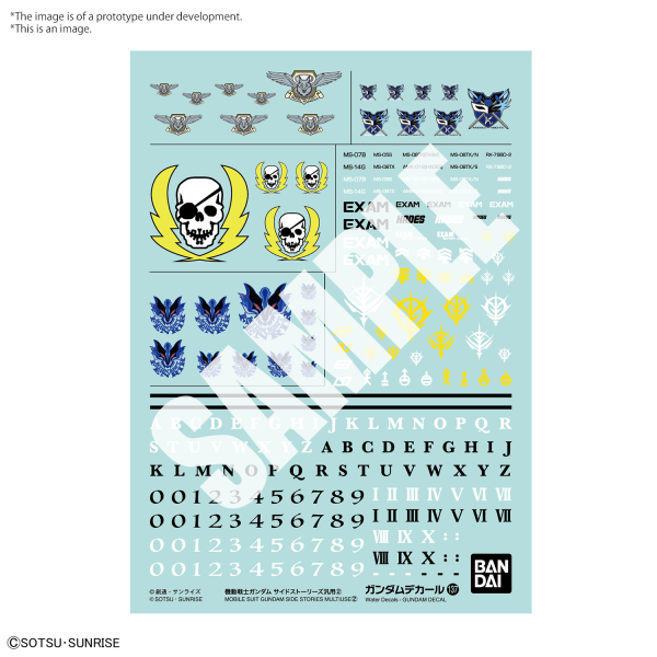 GUNDAM DECAL137 MOBILE SUIT GUNDAM SIDE STORIES MULTIUSE 2