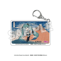 Katsushika Hokusai x Hatsune Miku Clear Acrylic Keychain 9