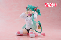 Hatsune Miku Desktop Cute Figure (Cat Ear T-Shirt Ver.) 2