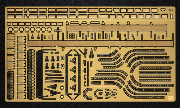 Hasegawa [QG27] 1:350 IJN AIRCRAFT CARRIER AKAGI DETAIL UP ETCHING PARTS BASIC B - Kit Accessories