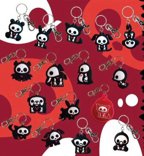 Toynami Skelanimals GID Keychain - Pudge (Turtle) - Skelanimals