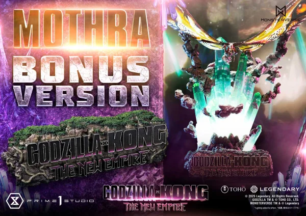 Prime 1 Studio Ultimate Diorama Masterline Godzilla x Kong: The New Empire (Film) Mothra Bonus Version - Godzilla
