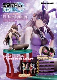Hakoiri-musume Elfine Phillet wearing flower’s purple bunny costume with Nip Slip Gimmick System - The Demon Sword Master of Excalibur Academy - photo 22