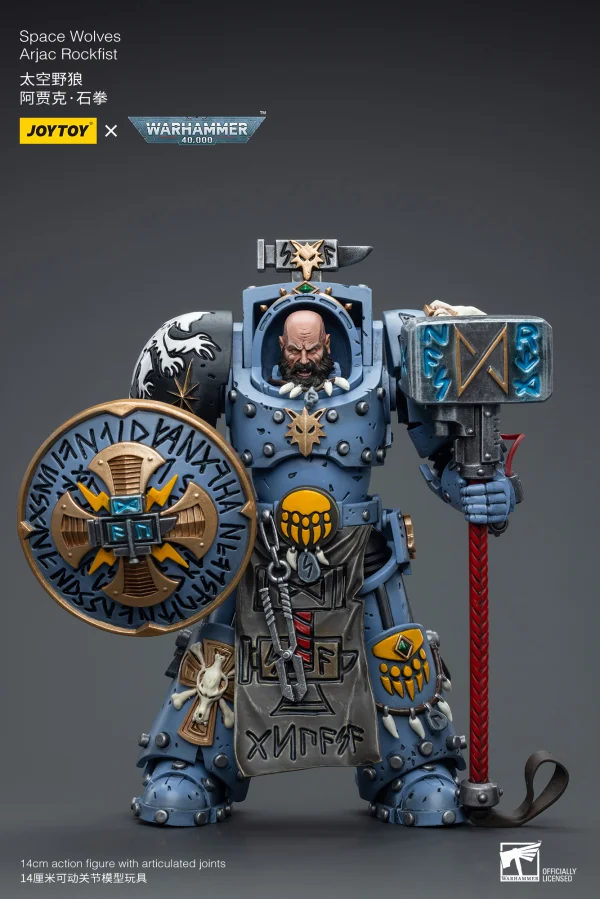 JOYTOY Space Wolves Arjac Rockfist - Warhammer 40K