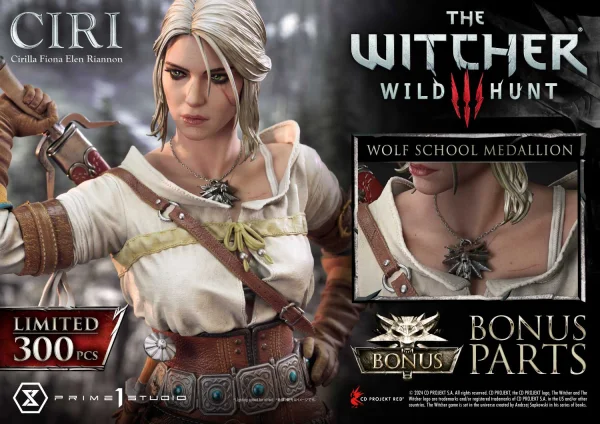 Prime 1 Studio Museum Masterline The Witcher 3: Wild Hunt Ciri Fiona Elen Riannon Bonus Version - Video Games