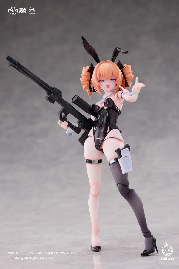 GOOD SMILE COMPANY Sniper Leoni 1/12 Scale Articulated Figure - BUNNY RAPID ACTION SQUAD
