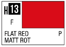 GSI Creos AQUEOUS HOBBY COLOR - H13 FLAT RED (PRIMARY)