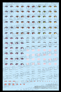 MEGAMI DEVICE M.S.G BUSTER DOLL PALADIN EYE DECAL SET 1