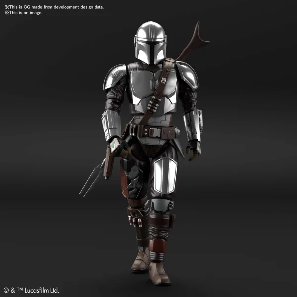 BANDAI HOBBY 1/12 THE MANDALORIAN (BESKAR ARMOR) SILVER COATING Ver. - Star Wars