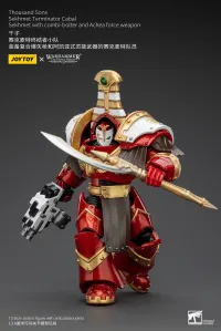 JOYTOY Thousand Sons Sekhmet Terminator Cabal Sekhmet With Combi-Bolter And Achea Force Weapon - Warhammer 40K - photo 3