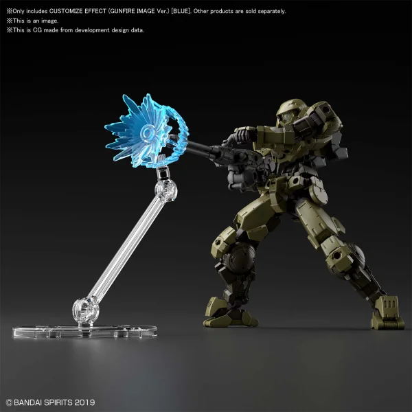 BANDAI HOBBY CUSTOMIZE EFFECT (GUNFIRE IMAGE Ver.) [BLUE] - 30 Minutes Label