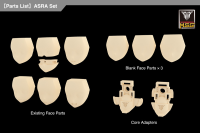 MEGAMI DEVICE M.S.G 03 FACE SET ASRA SKIN COLOR C 1